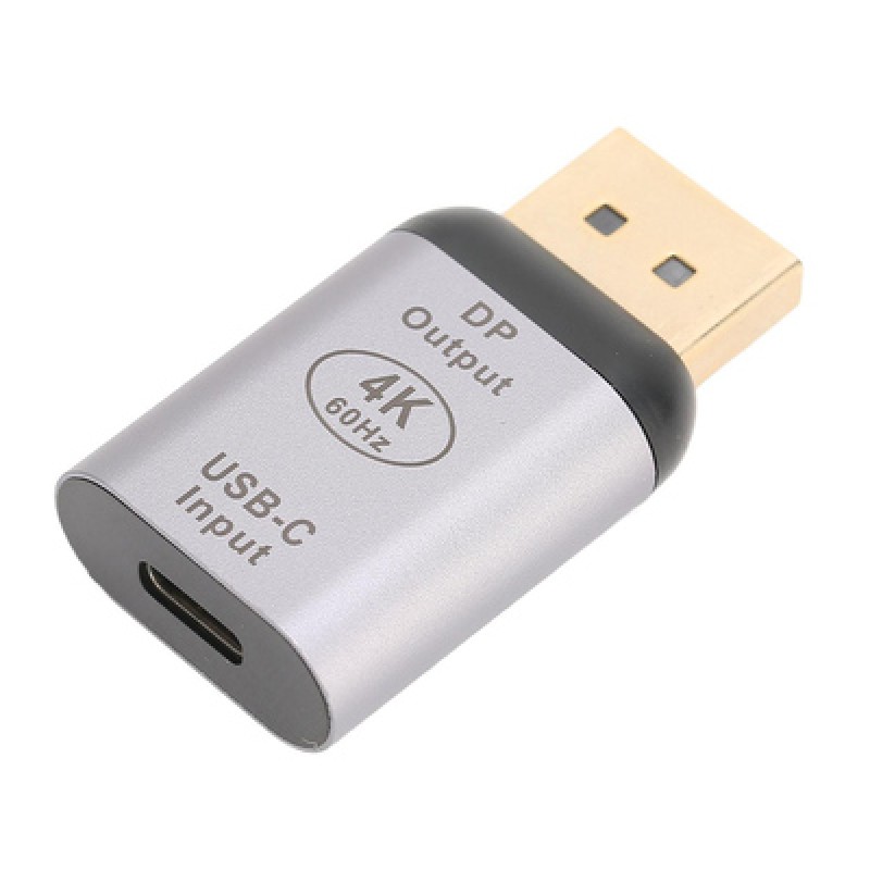 Powertech POWERTECH αντάπτορας USB-C σε DisplayPort PTH-096, 4K/60Hz, γκρι