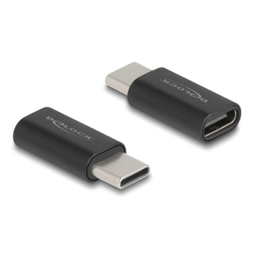 DELOCK DELOCK αντάπτορας USB-C 60034, αρσενικό σε θηλυκό, 10Gbps, μαύρος
