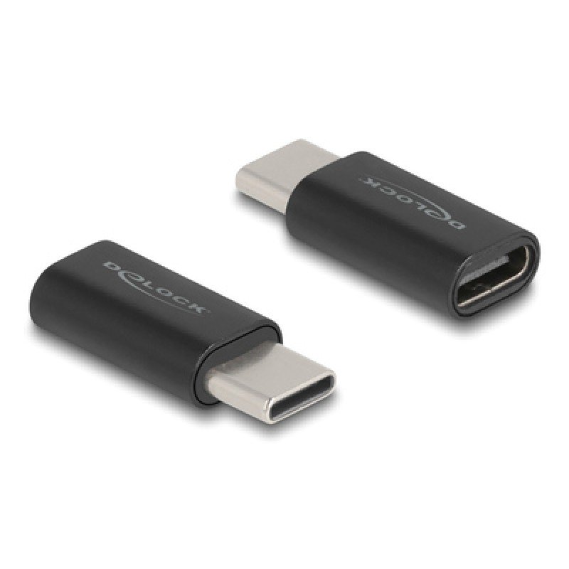 DELOCK DELOCK αντάπτορας USB-C 60034, αρσενικό σε θηλυκό, 10Gbps, μαύρος