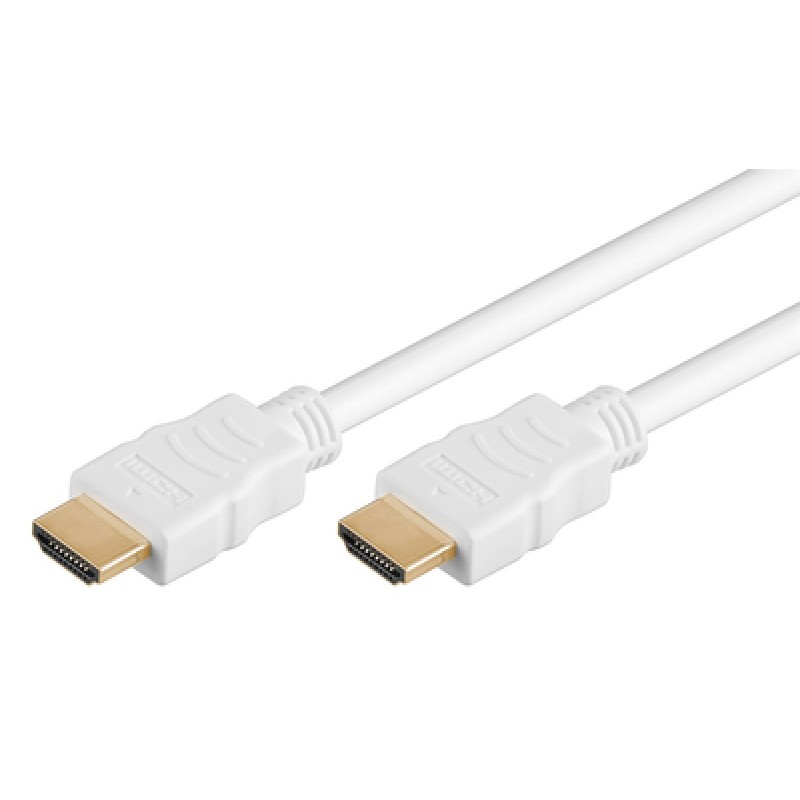 GOOBAY GOOBAY καλώδιο HDMI 2.0 61018 με Ethernet, 4K/60Hz, 18 Gbps, 1m, λευκό