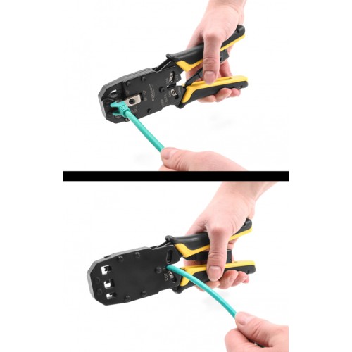 DELOCK DELOCK πρέσα ακροδεκτών 90523 για καλώδια δικτύου RJ50/RJ45/RJ12/RJ11