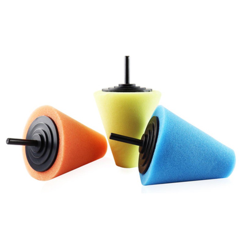 AMIO AMIO σετ κωνικά σφουγγάρια γυαλίσματος ζαντών 02518, για δράπανο, 3τμχ