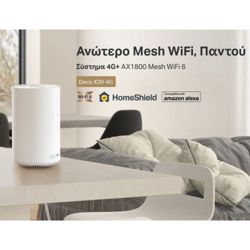 TP-Link TP-LINK Whole Home Mesh WiFi 6 Deco X20-4G, 4G+ Cat6 AX1800, Ver. 1.0