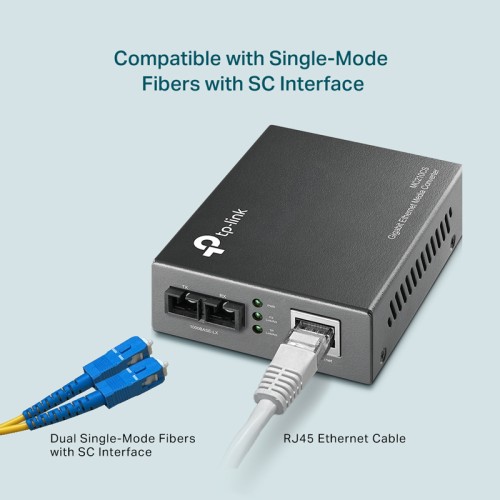 TP-Link TP-LINK Gigabit Single-Mode Media Converter MC210CS, Ver. 5.20
