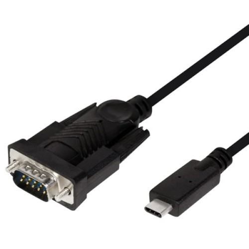 Powertech POWERTECH καλώδιο USB-C σε σειριακή RS-232 CAB-UC061, 1.8m, μαύρο
