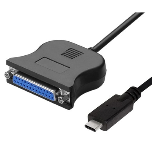 Powertech POWERTECH καλώδιο USB-C σε παράλληλη DB25 CAB-UC062, 1.8m, μαύρο