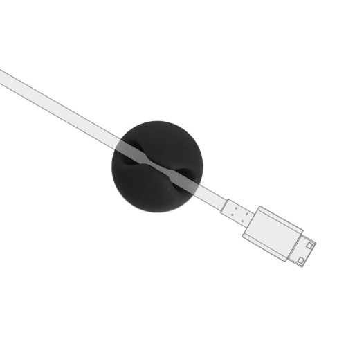 Powertech POWERTECH οργανωτές καλωδίων TIES-071, 1 θέση, Φ5mm, μαύρο, 10τμχ