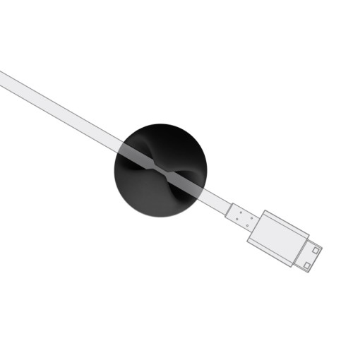 Powertech POWERTECH οργανωτές καλωδίων TIES-072, 1 θέση, Φ9mm, μαύρο, 10τμχ