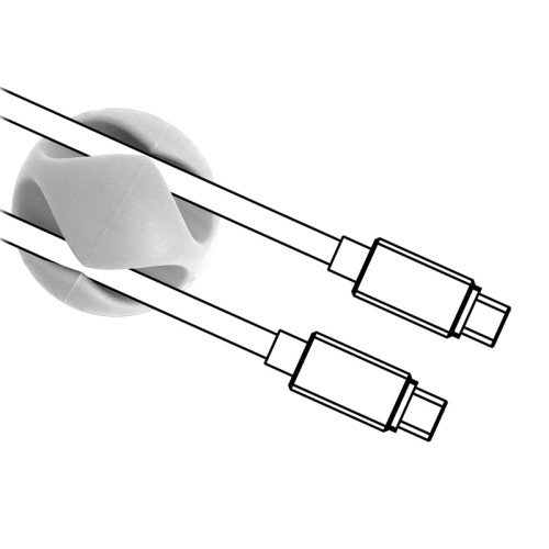 Powertech POWERTECH οργανωτές καλωδίων TIES-076, 2 θέσεις, Φ7mm, λευκό, 10τμχ