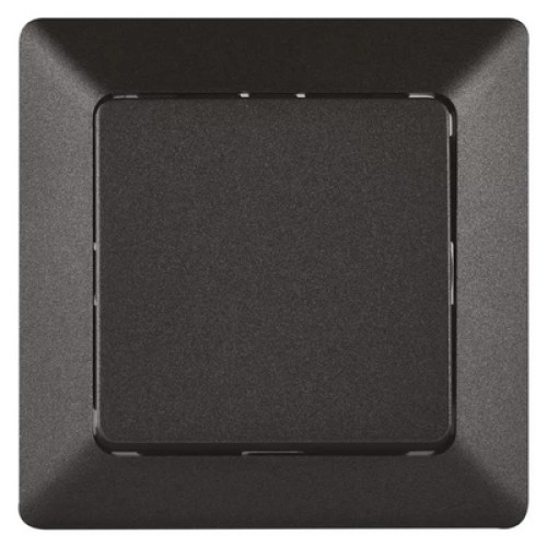 EMOS EMOS μπουτόν κουδουνιού/κλιμακοστάσιου A6100.9, μονό, 1/0, 10A, μαύρο