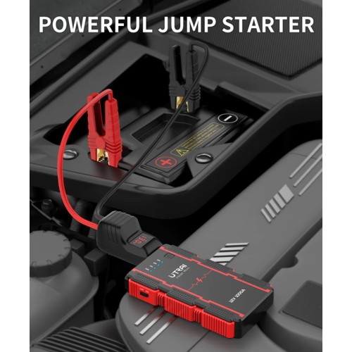 UTRAI UTRAI εκκινητής μπαταρίας αυτοκινήτου JS-Mini με φακό, 12V/1000A, 13000mah