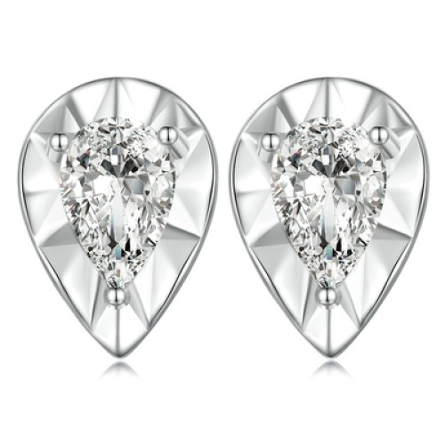 BAMOER BAMOER σκουλαρίκια καρφωτά BSE804, με κυβική ζιρκόνια, ασήμι 925, ασημί