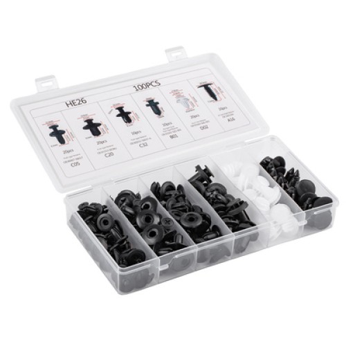 AMIO AMIO σετ κλιπ αυτοκινήτου 02830, universal, 100τμχ