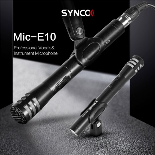 SYNCO SYNCO μικρόφωνο χειρός SY-E10-MIC, δυναμικό, καρδιοειδές, XLR, μαύρο