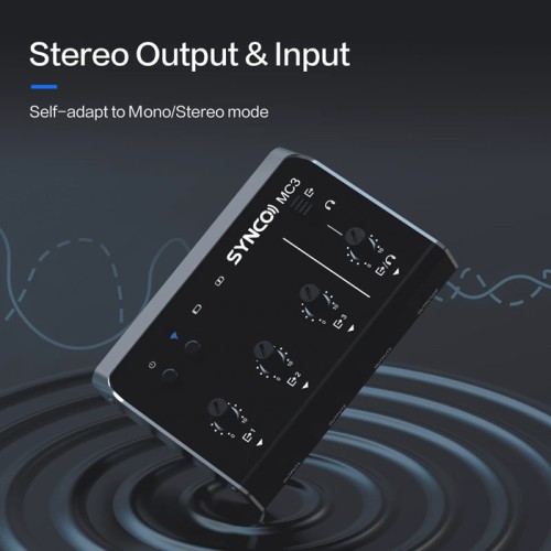 SYNCO SYNCO μίκτης ήχου MC3-LITE, 4 καναλιών, Bluetooth, 500mAh, γκρι