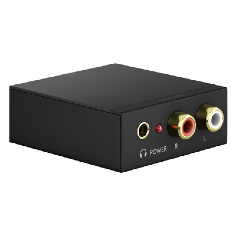 GOOBAY GOOBAY μετατροπέας ήχου 58493, Coaxial/Toslink σε 2x RCA, μαύρος