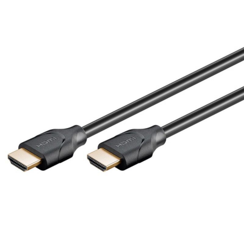 GOOBAY GOOBAY καλώδιο HDMI 2.1 61638, Ethernet, ARC, 8K/60Hz 48 Gbps, 1m, μαύρο