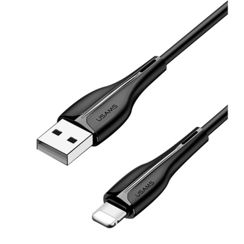 USAMS USAMS καλώδιο Lightning σε USB US-SJ371, 2A, 1m, μαύρο