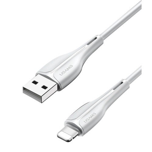 USAMS USAMS καλώδιο Lightning σε USB US-SJ371, 2A, 1m, λευκό
