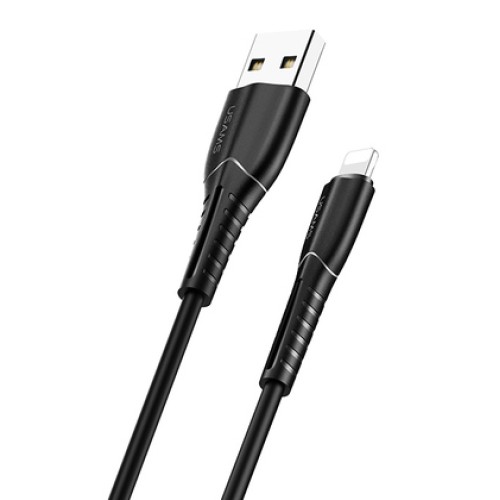 USAMS USAMS καλώδιο Lightning σε USB US-SJ364, 2A, 1m, μαύρο
