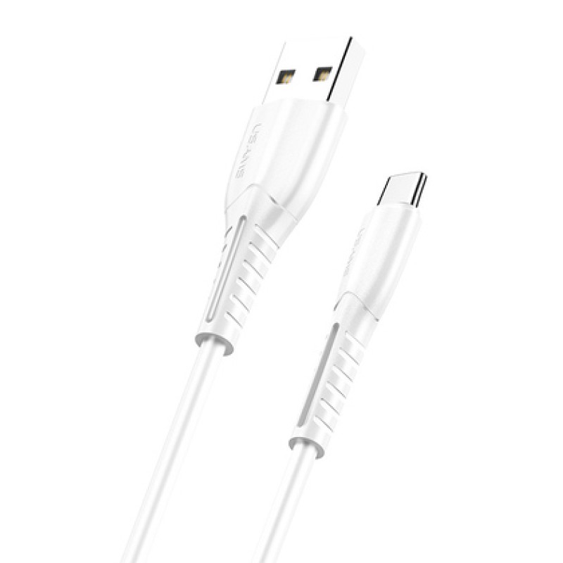 USAMS USAMS καλώδιο USB-C σε USB US-SJ366, 2A, 1m, λευκό