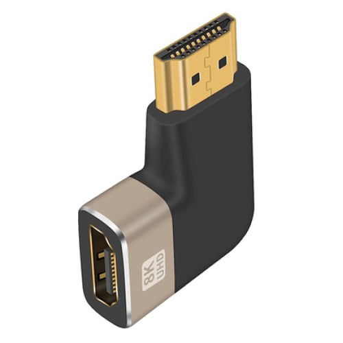 Powertech POWERTECH αντάπτορας HDMI 2.1 CAB-H160, 8K/60Hz, γωνιακός, μαύρος