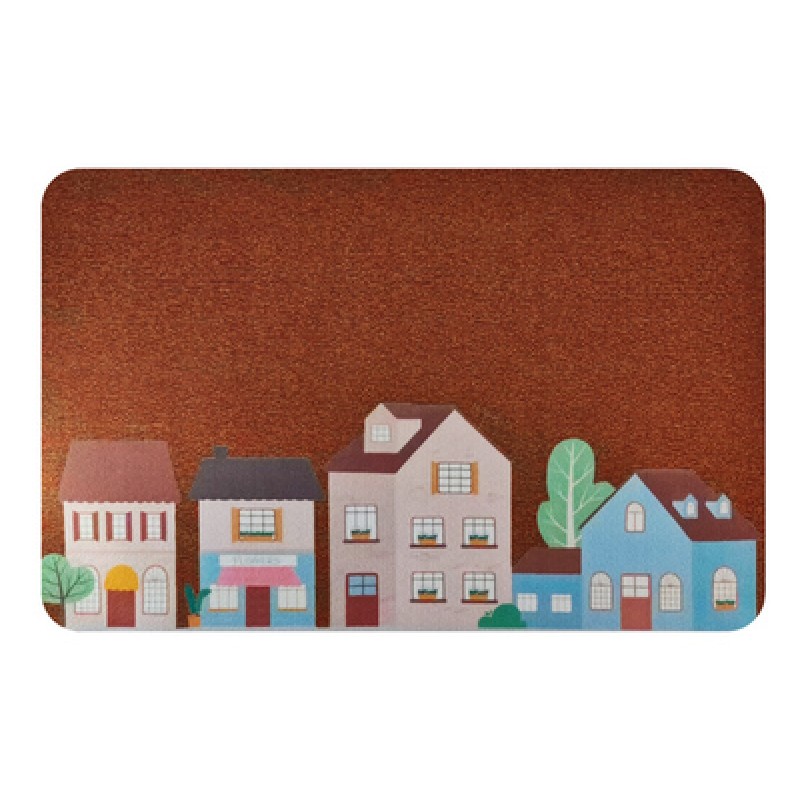 UNBRANDED Πατάκι εισόδου HUH-0113, αντιολισθητικό, 40 x 60cm, καφέ