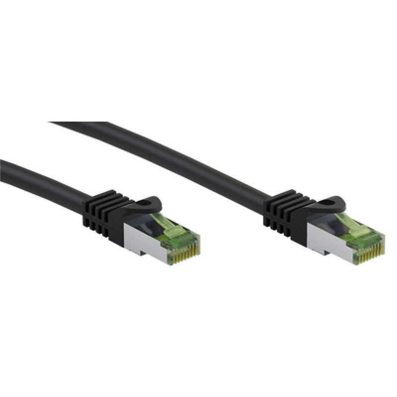 GOOBAY GOOBAY καλώδιο δικτύου 61091, CAT 8.1 S/FTP, copper, GHMT, 0.25m, μαύρο