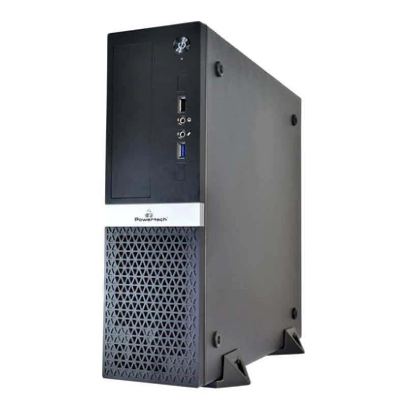 Powertech POWERTECH PC Case PT-1099 με 250W PSU, Micro-ATX, 356x102x338mm, μαύρο