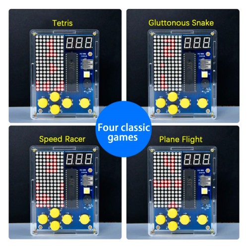 KEYESTUDIO KEYESTUDIO 51 Microcontroller Game Boy 60720213 για Arduino, 4 παιχνίδια