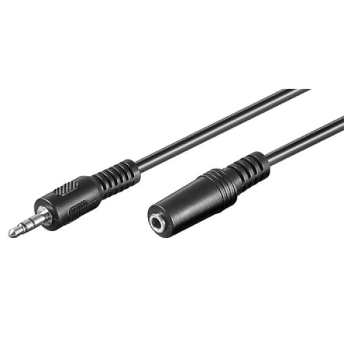 GOOBAY GOOBAY προέκταση καλωδίου ήχου 3.5mm 50431, 3-pin, 2m, μαύρο