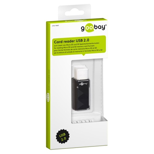 GOOBAY GOOBAY card reader 95682 για SD κάρτα μνήμης, 480 Mbps, μαύρο