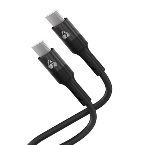Powertech POWERTECH καλώδιο USB-C PTR-0163, σιλικόνης, 60W, 480Mbps, 1m, μαύρο