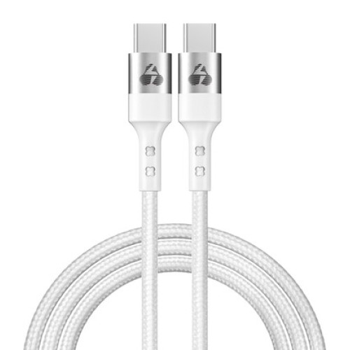 Powertech POWERTECH καλώδιο USB-C σε USB-C PTR-0167, PD 60W, copper, 1m, λευκό