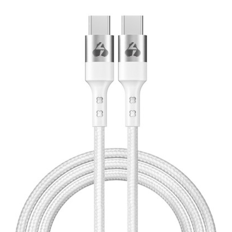 Powertech POWERTECH καλώδιο USB-C σε USB-C PTR-0167, PD 60W, copper, 1m, λευκό