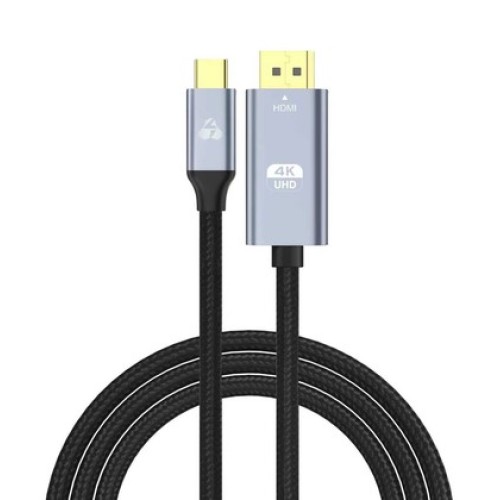 Powertech POWERTECH καλώδιο USB-C σε HDMI PTR-0171, 4K/60Hz, 10.2 Gbps, 1m, μαύρο