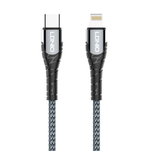 LDNIO LDNIO καλώδιο Lightning σε USB-C LC111, 30W PD, 1m, γκρι