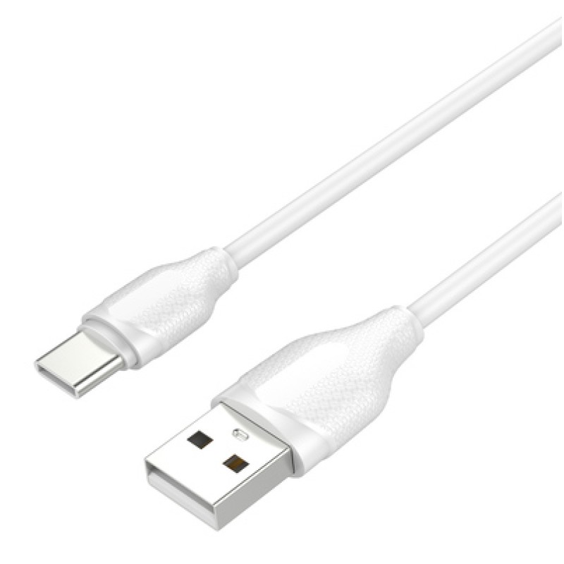 LDNIO LDNIO καλώδιο USB-C σε USB LS371, 2.1A, 1m, λευκό
