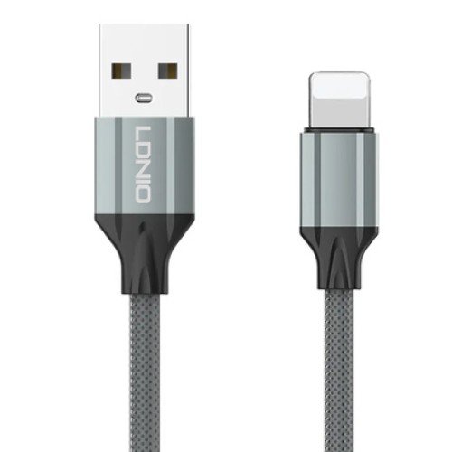 LDNIO LDNIO καλώδιο Lightning σε USB LS441, 2.4A, 1m, γκρι