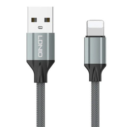 LDNIO LDNIO καλώδιο Lightning σε USB LS442, 2.4A, 2m, γκρι