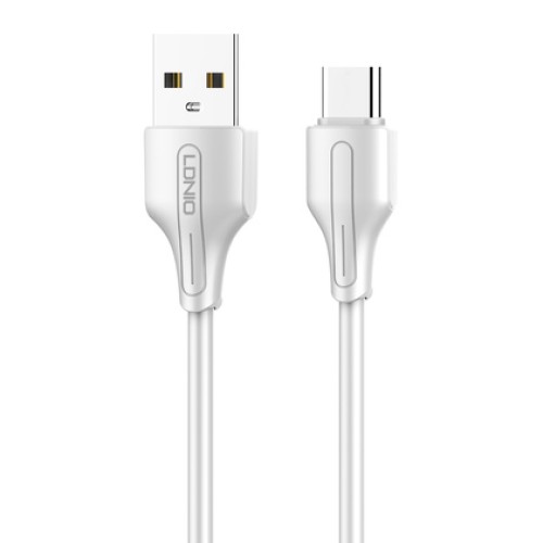 LDNIO LDNIO καλώδιο USB-C σε USB LS540, 2.4A, 20cm, λευκό
