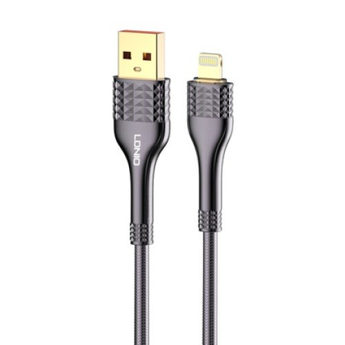LDNIO LDNIO καλώδιο Ligntining σε USB LS652, 30W, 2m, γκρι