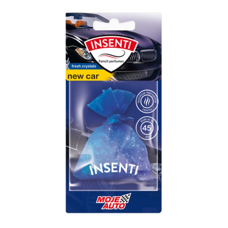 MOJE AUTO MOJE AUTO κρεμαστό αρωματικό αυτοκινήτου 15-502, new car, crystals, 20g