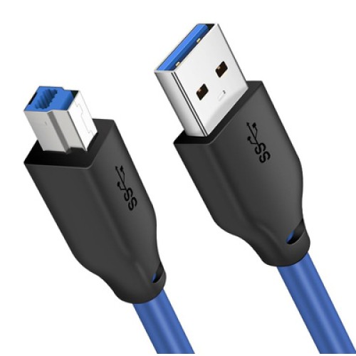 CABLETIME CABLETIME καλώδιο USB σε USB Type B CT-C160-U3-AMBM, 5Gbps, 1m, μπλε