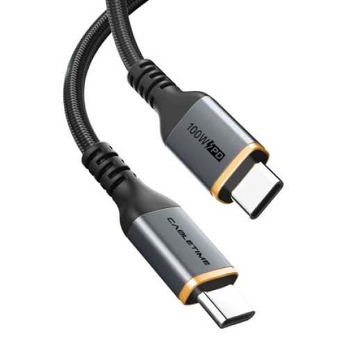 CABLETIME CABLETIME καλώδιο USB-C CT-CM100, 100W PD, 2m, μαύρο