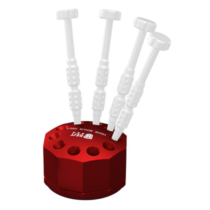 BEST BEST βάση κατσαβιδιών BST-10S, 10 θέσεων, περιστρεφόμενη, κόκκινη