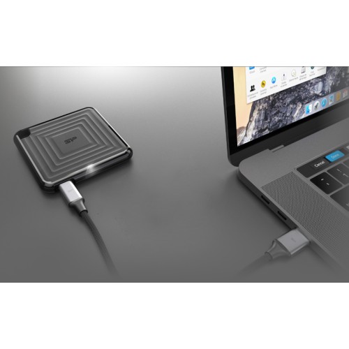 SILICON POWER SILICON POWER εξωτερικός SSD PC60, 512GB, USB 3.2, 540-500MB/s, μαύρος