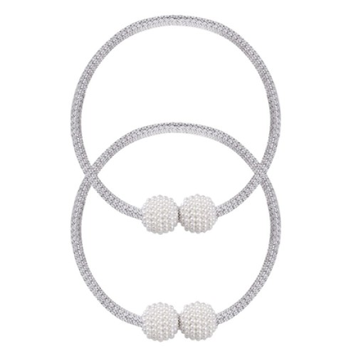 ROXXANI ROXXANI δέστρα κουρτίνας RXN-0024, μαγνητική, 43cm, γκρι, 2τμχ