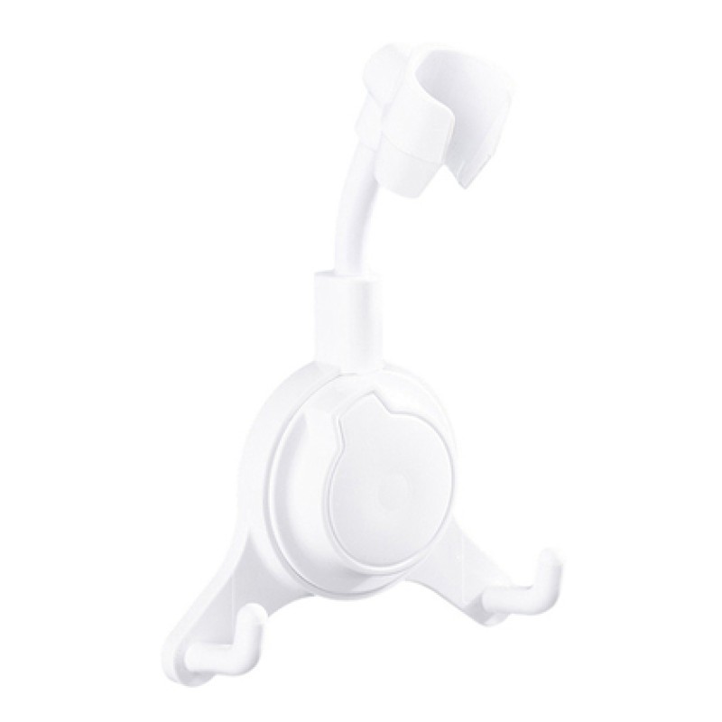 UNBRANDED Επιτοίχια βάση για τηλέφωνο μπάνιου HUH-0133, με γάντζους, λευκή