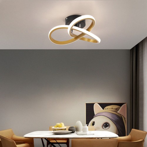 Powertech POWERTECH LED φωτιστικό οροφής HLL-0115, 18W, 4000K, 26x26x12cm, χρυσό